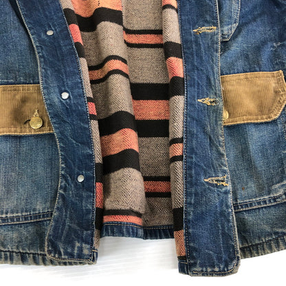 【現状渡し品】【メンズ】 BIG SMITH ビッグスミス 50～60's BLANKET LINER COVER ALLS VINTAGE 50～60年代 ブランケット ライナー カバーオール アウター ヴィンテージ 145-250924-KS-19-tei サイズ：表記サイズ無し カラー：インディゴ 万代Net店