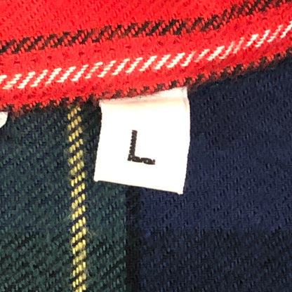 【中古品】【メンズ】 A BATHING APE アベイシングエイプ PATCHWORK L/S CHACK SHIRT パッチワーク ロングスリーブ チェック シャツ 長袖 トップス 142-250924-ks-13-fuz サイズ：L カラー：マルチカラー 万代Net店