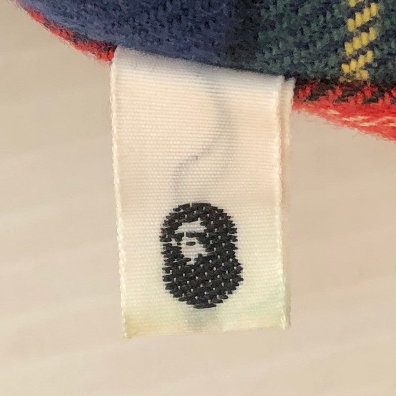 【中古品】【メンズ】 A BATHING APE アベイシングエイプ PATCHWORK L/S CHACK SHIRT パッチワーク ロングスリーブ チェック シャツ 長袖 トップス 142-250924-ks-13-fuz サイズ：L カラー：マルチカラー 万代Net店