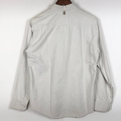 【中古品】【メンズ】 VISVIM ビズビム COTTON BD L/S SHIRT 0114105011004 コットン ビーディ ロングスリーブ シャツ 長袖 トップス 140-260702-sa-08-tei サイズ：1 カラー：グレー系 万代Net店