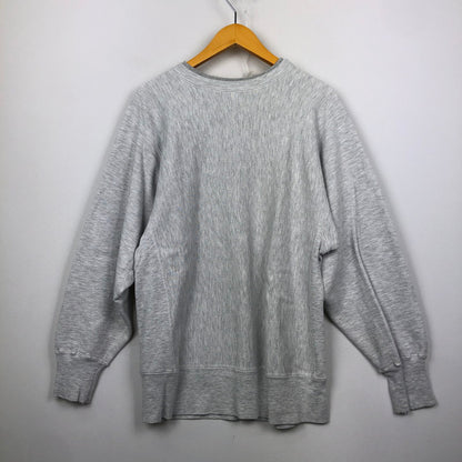 【中古品】【メンズ】 Champion チャンピオン 90's REVERSE WEAVE LOGO SWEAT 27102-3012 90年代 リバースウィーブ ロゴ スウェット トップス トレーナー 145-250924-KS-17-tei サイズ：L カラー：グレー 万代Net店