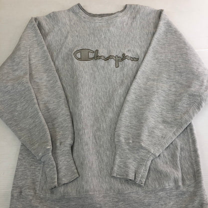 【中古品】【メンズ】 Champion チャンピオン 90's REVERSE WEAVE LOGO SWEAT 27102-3012 90年代 リバースウィーブ ロゴ スウェット トップス トレーナー 145-250924-KS-17-tei サイズ：L カラー：グレー 万代Net店