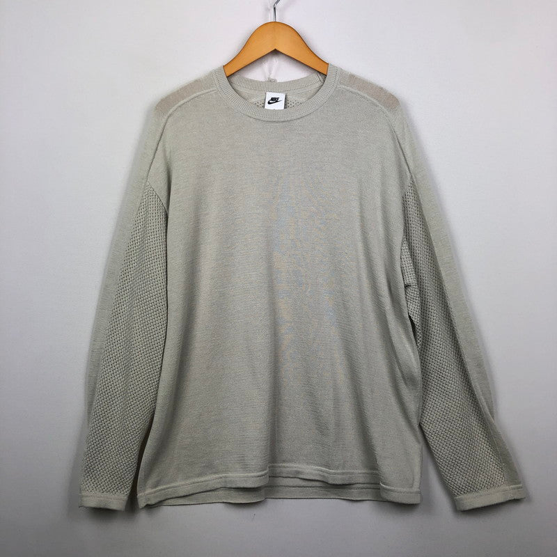 【中古品】【メンズ】 STUSSY ステューシー × NIKE ナイキ 別注 コラボ 24AW U NRG L/S KNIT JERSEY HF3898-072 U NRG ロングスリーブ ニット ジャージ 長袖 トップス 142-250924-KS-08-tei サイズ：L カラー：ミント 万代Net店