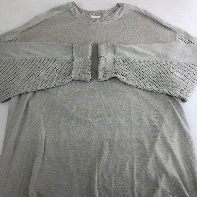 【中古品】【メンズ】 STUSSY ステューシー × NIKE ナイキ 別注 コラボ 24AW U NRG L/S KNIT JERSEY HF3898-072 U NRG ロングスリーブ ニット ジャージ 長袖 トップス 142-250924-KS-08-tei サイズ：L カラー：ミント 万代Net店