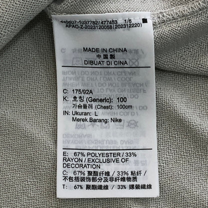 【中古品】【メンズ】 STUSSY ステューシー × NIKE ナイキ 別注 コラボ 24AW U NRG L/S KNIT JERSEY HF3898-072 U NRG ロングスリーブ ニット ジャージ 長袖 トップス 142-250924-KS-08-tei サイズ：L カラー：ミント 万代Net店