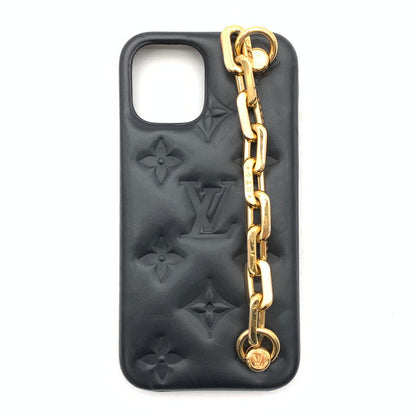 【中古品】【メンズ】 LOUIS VUITTON ルイ・ヴィトン M81116 クッサン iPhone12/12 Pro スマホケース ブランド 179-260418-gm-14-fuz カラー：ブラック 万代Net店