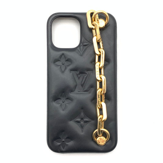 【中古品】【メンズ】 LOUIS VUITTON ルイ・ヴィトン M81116 クッサン iPhone12/12 Pro スマホケース ブランド 179-260418-gm-14-fuz カラー：ブラック 万代Net店