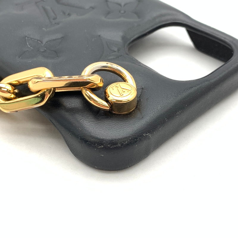 【中古品】【メンズ】 LOUIS VUITTON ルイ・ヴィトン M81116 クッサン iPhone12/12 Pro スマホケース ブランド 179-260418-gm-14-fuz カラー：ブラック 万代Net店