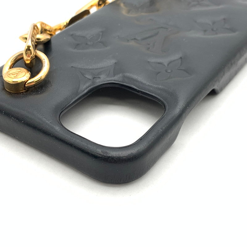 【中古品】【メンズ】 LOUIS VUITTON ルイ・ヴィトン M81116 クッサン iPhone12/12 Pro スマホケース ブランド 179-260418-gm-14-fuz カラー：ブラック 万代Net店