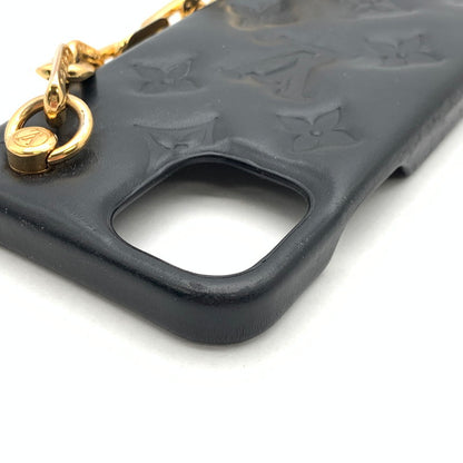 【中古品】【メンズ】 LOUIS VUITTON ルイ・ヴィトン M81116 クッサン iPhone12/12 Pro スマホケース ブランド 179-260418-gm-14-fuz カラー：ブラック 万代Net店