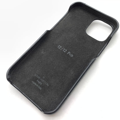 【中古品】【メンズ】 LOUIS VUITTON ルイ・ヴィトン M81116 クッサン iPhone12/12 Pro スマホケース ブランド 179-260418-gm-14-fuz カラー：ブラック 万代Net店
