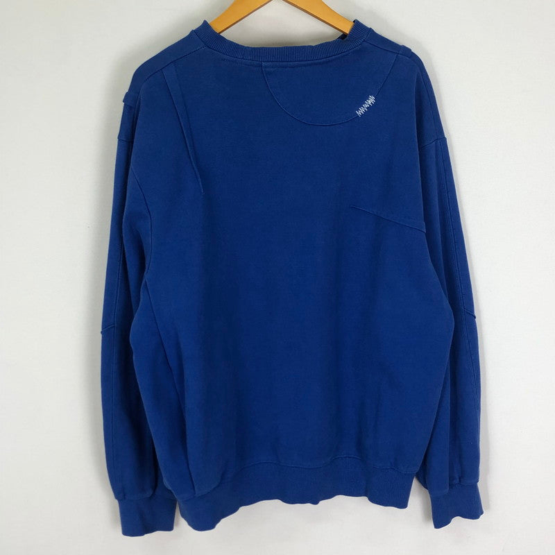 【中古品】【メンズ】 ADER ERROR アーダーエラー CREW NECK SHORT SWEAT 19ASSTO11BL1 クルーネック ショート スウェット 長袖 トップス 141-251126-ks-05-tei サイズ：表記サイズなし カラー：ブルー 万代Net店