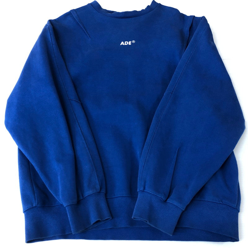 【中古品】【メンズ】 ADER ERROR アーダーエラー CREW NECK SHORT SWEAT 19ASSTO11BL1 クルーネック ショート スウェット 長袖 トップス 141-251126-ks-05-tei サイズ：表記サイズなし カラー：ブルー 万代Net店