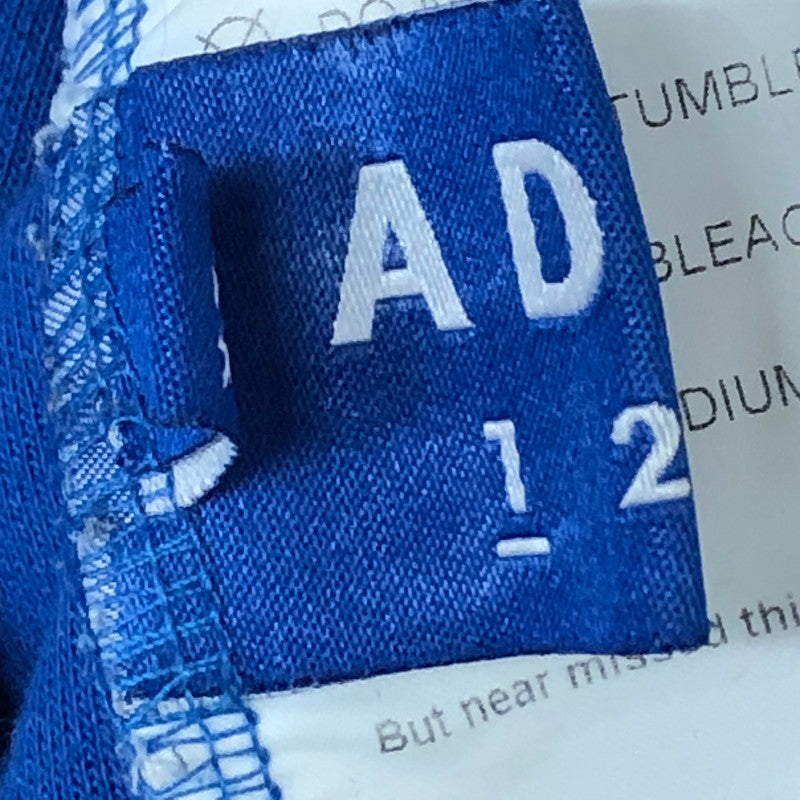 【中古品】【メンズ】 ADER ERROR アーダーエラー CREW NECK SHORT SWEAT 19ASSTO11BL1 クルーネック ショート スウェット 長袖 トップス 141-251126-ks-05-tei サイズ：表記サイズなし カラー：ブルー 万代Net店