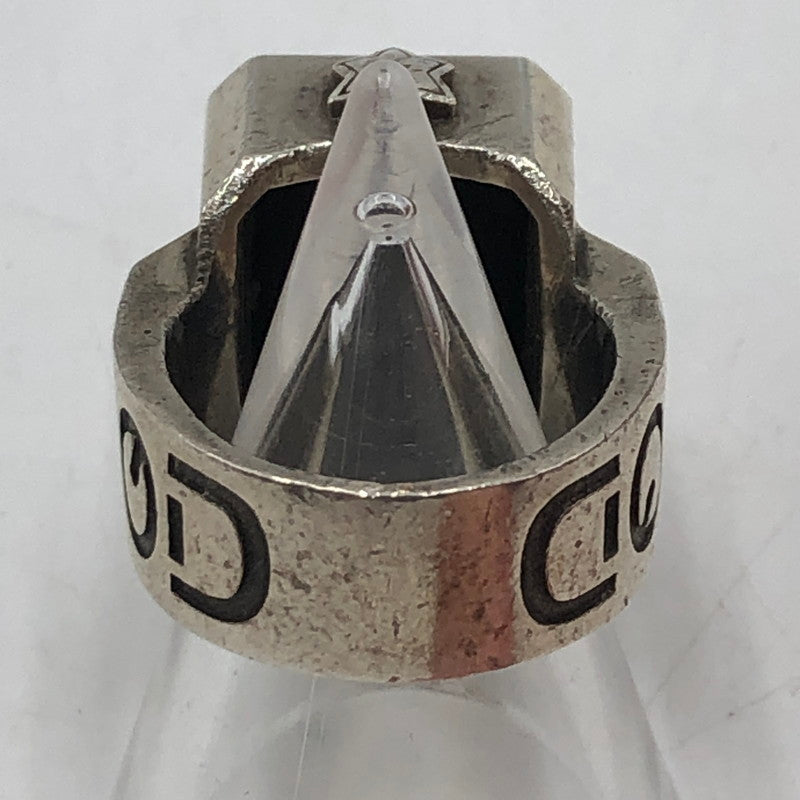 【中古品】【メンズ】 ROYAL ORDER ロイヤルオーダー GOD SQUARE w/CRYSTAL RING ゴッド スクエア クリスタル リング アクセサリー 指輪 192-251106-ts-27-tei カラー：シルバー 15号 万代Net店