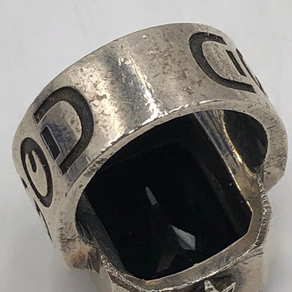 【中古品】【メンズ】 ROYAL ORDER ロイヤルオーダー GOD SQUARE w/CRYSTAL RING ゴッド スクエア クリスタル リング アクセサリー 指輪 192-251106-ts-27-tei カラー：シルバー 15号 万代Net店