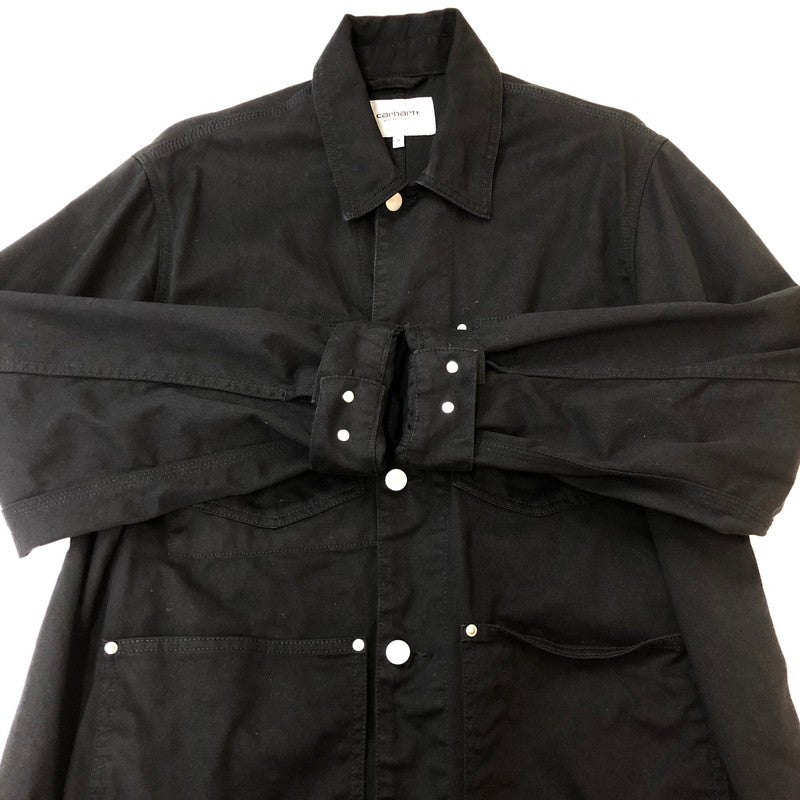 【中古品】【メンズ】 Carhartt WIP カーハート ワークインプログレス DREWE CHORE COAT I034823 ドリュー チョアコート ライトアウター 145-250929-yo-10-tei サイズ：S カラー：ブラック 万代Net店
