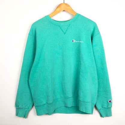 【中古品】【メンズ】 Champion チャンピオン 90’s SWEAT 90年代 スウェット 長袖 トップス トレーナー USA製 145-250929-yo-07-tei サイズ：XL カラー：エメラルドグリーン 万代Net店