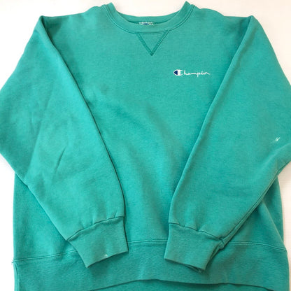 【中古品】【メンズ】 Champion チャンピオン 90’s SWEAT 90年代 スウェット 長袖 トップス トレーナー USA製 145-250929-yo-07-tei サイズ：XL カラー：エメラルドグリーン 万代Net店