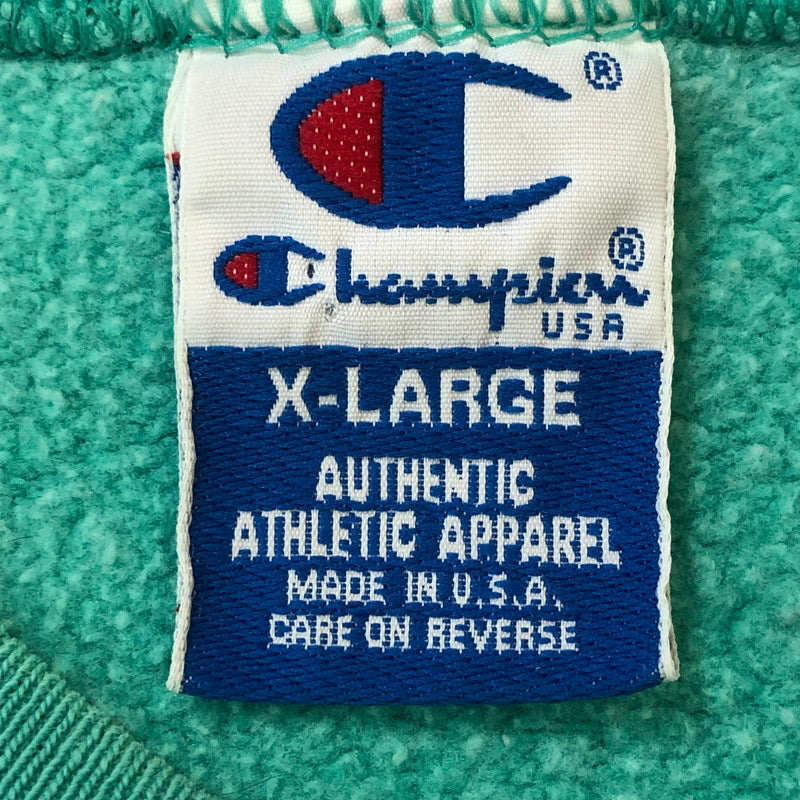 【中古品】【メンズ】 Champion チャンピオン 90’s SWEAT 90年代 スウェット 長袖 トップス トレーナー USA製 145-250929-yo-07-tei サイズ：XL カラー：エメラルドグリーン 万代Net店