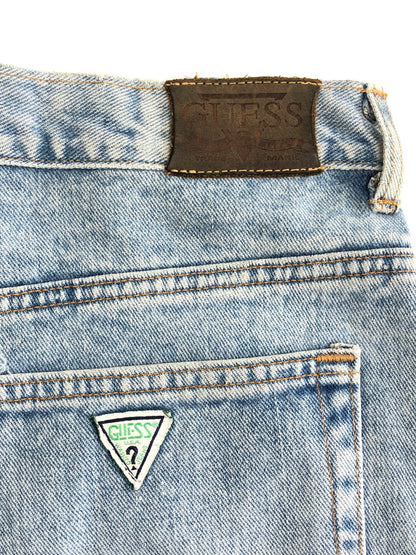 【中古品】【メンズ】 GUES JEANS ゲスジーンズ 90'S USA製 DENIM PANT デニムパンツ ボトムス ヴィンテージ 156-261002-AS-39-hon サイズ：W38L34 カラー：ライトインディゴ 万代Net店