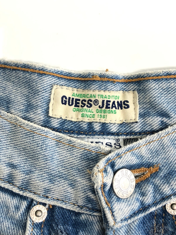 【中古品】【メンズ】 GUES JEANS ゲスジーンズ 90'S USA製 DENIM PANT デニムパンツ ボトムス ヴィンテージ 156-261002-AS-39-hon サイズ：W38L34 カラー：ライトインディゴ 万代Net店