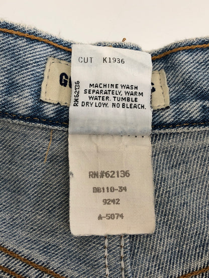 【中古品】【メンズ】 GUES JEANS ゲスジーンズ 90'S USA製 DENIM PANT デニムパンツ ボトムス ヴィンテージ 156-261002-AS-39-hon サイズ：W38L34 カラー：ライトインディゴ 万代Net店