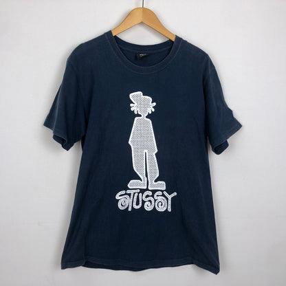 【現状渡し品】【メンズ】 STUSSY ステューシー SHADOWMAN S/S TEE シャドーマン ショートスリーブ Tシャツ 半袖 トップス 142-251120-yy-10-tei サイズ：M カラー：ネイビー 万代Net店