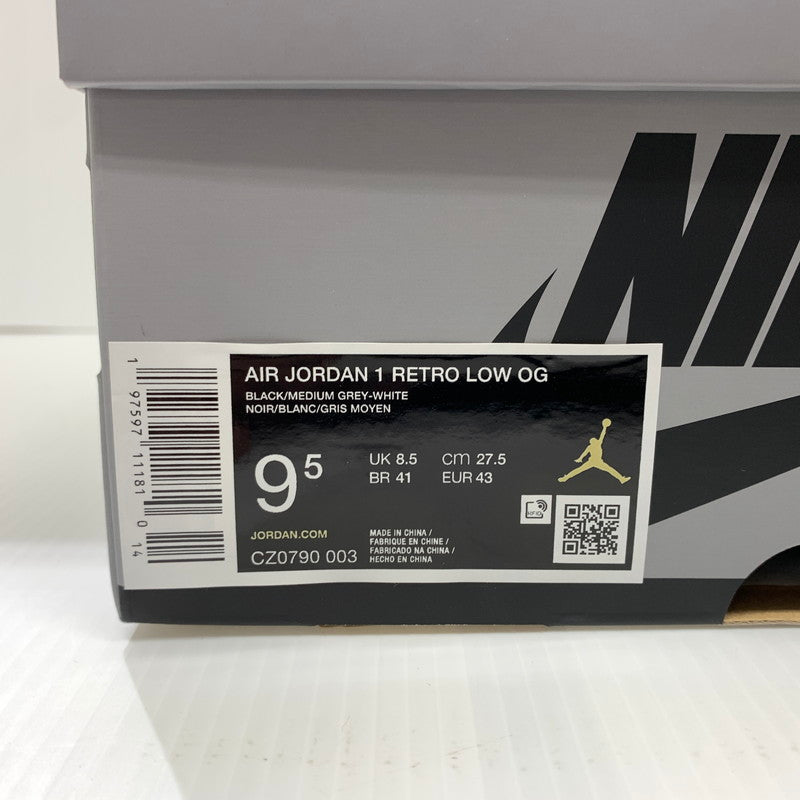 【中古品】【メンズ】 NIKE ナイキ AIR JORDAN 1 RETRO LOW OG SHADOW CZ0790-003 エアジョーダン1 レトロ ロー スニーカー 靴 シューズ 160-260624-ko-04-tei サイズ：27.5cm カラー：ブラックグレー 万代Net店