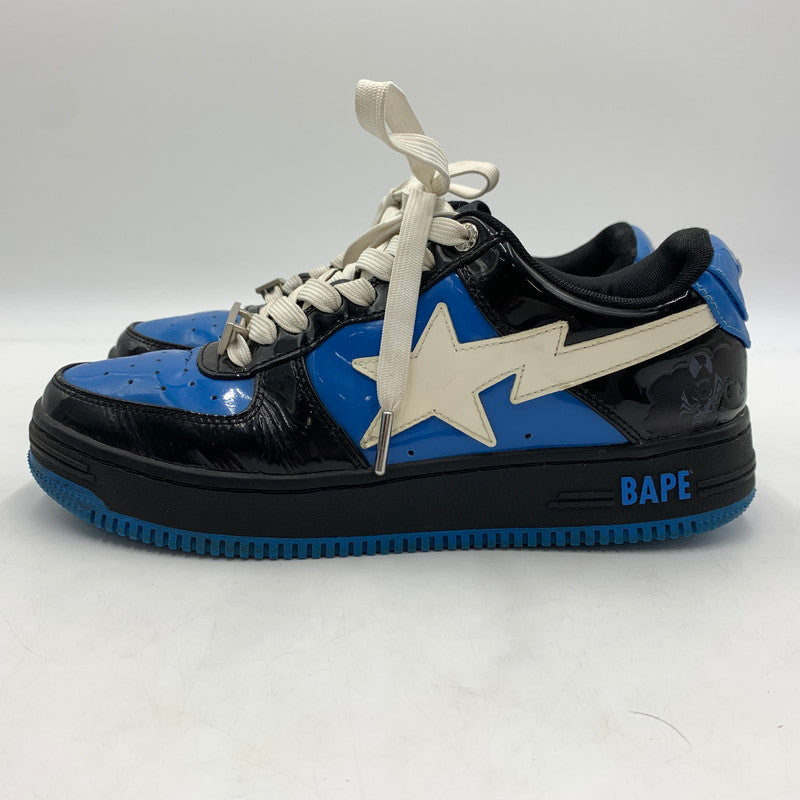 【中古品】【メンズ】 A BATHING APE アベイシングエイプ × MARVEL マーベル 別注 コラボ VENOM SNEAKERS OZX SH M191917 ヴェノム スニーカー 靴 シューズ 162-260129-ko-01-tei サイズ：26cm カラー：ブルー 万代Net店