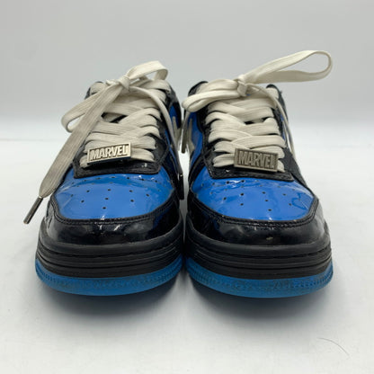 【中古品】【メンズ】 A BATHING APE アベイシングエイプ × MARVEL マーベル 別注 コラボ VENOM SNEAKERS OZX SH M191917 ヴェノム スニーカー 靴 シューズ 162-260129-ko-01-tei サイズ：26cm カラー：ブルー 万代Net店
