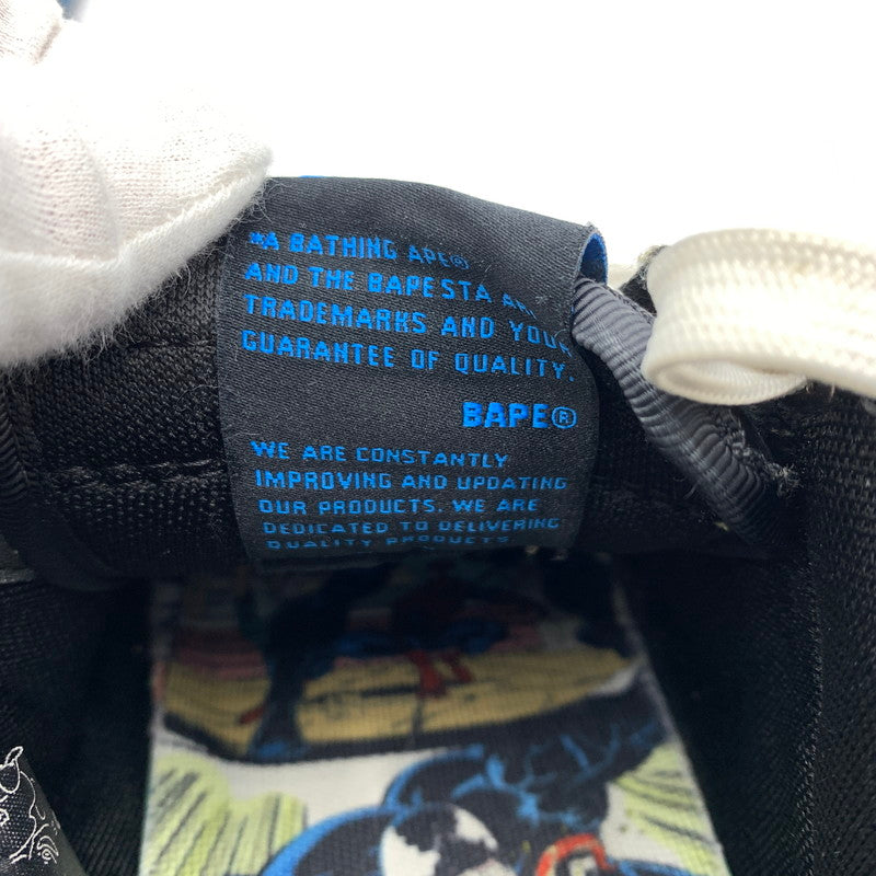 【中古品】【メンズ】 A BATHING APE アベイシングエイプ × MARVEL マーベル 別注 コラボ VENOM SNEAKERS OZX SH M191917 ヴェノム スニーカー 靴 シューズ 162-260129-ko-01-tei サイズ：26cm カラー：ブルー 万代Net店