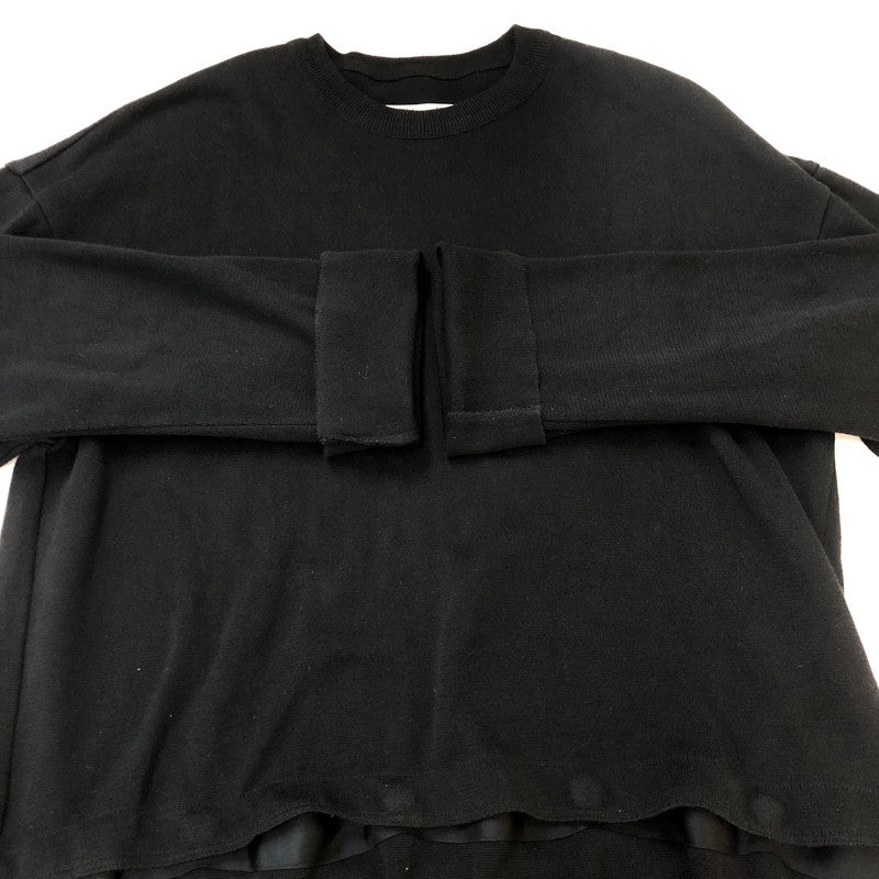 【中古品】【メンズ】 UNITED ARROWS & SONS ユナイテッドアローズ アンド サンズ A TO E SWEATER 5513-699-0203 エートゥイー セーター 長袖 トップス 147-251002-ks-23-tei サイズ：L カラー：ブラック 万代Net店