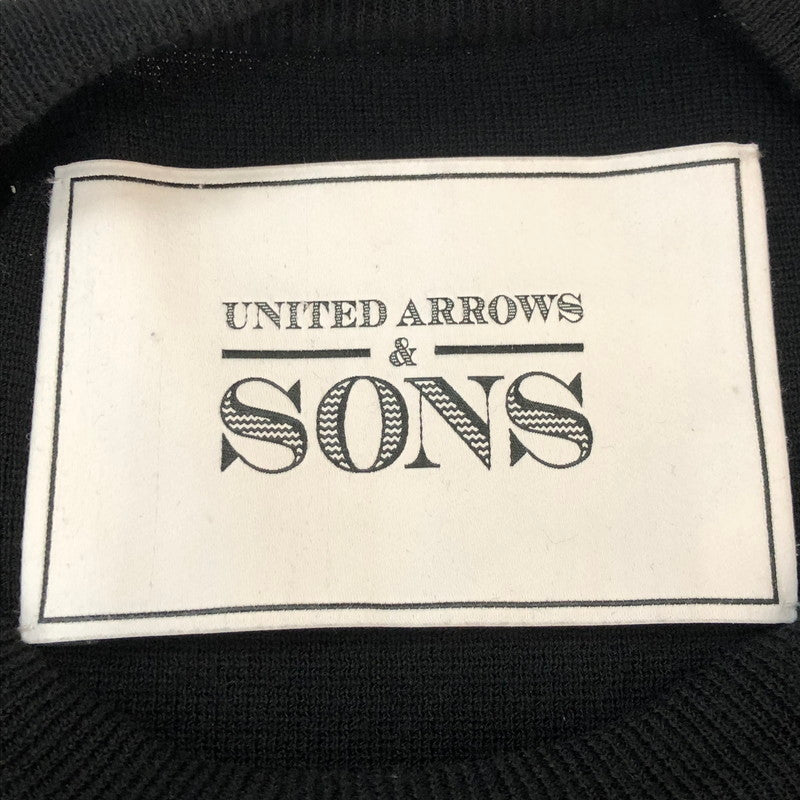 【中古品】【メンズ】 UNITED ARROWS & SONS ユナイテッドアローズ アンド サンズ A TO E SWEATER 5513-699-0203 エートゥイー セーター 長袖 トップス 147-251002-ks-23-tei サイズ：L カラー：ブラック 万代Net店