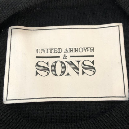【中古品】【メンズ】 UNITED ARROWS & SONS ユナイテッドアローズ アンド サンズ A TO E SWEATER 5513-699-0203 エートゥイー セーター 長袖 トップス 147-251002-ks-23-tei サイズ：L カラー：ブラック 万代Net店