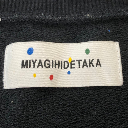 【中古品】【メンズ】 MIYAGI HIDETAKA ミヤギヒデタカ PAINT SWEAT SHIRT ペイント スウェット シャツ 長袖 トップス トレーナー 140-251015-yo-19-fuzh サイズ：2 カラー：ブラック 万代Net店