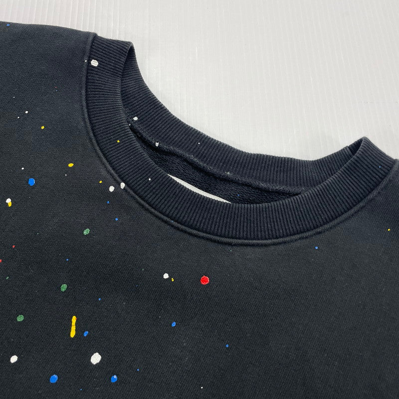 【中古品】【メンズ】 MIYAGI HIDETAKA ミヤギヒデタカ PAINT SWEAT SHIRT ペイント スウェット シャツ 長袖 トップス トレーナー 140-251015-yo-19-fuzh サイズ：2 カラー：ブラック 万代Net店