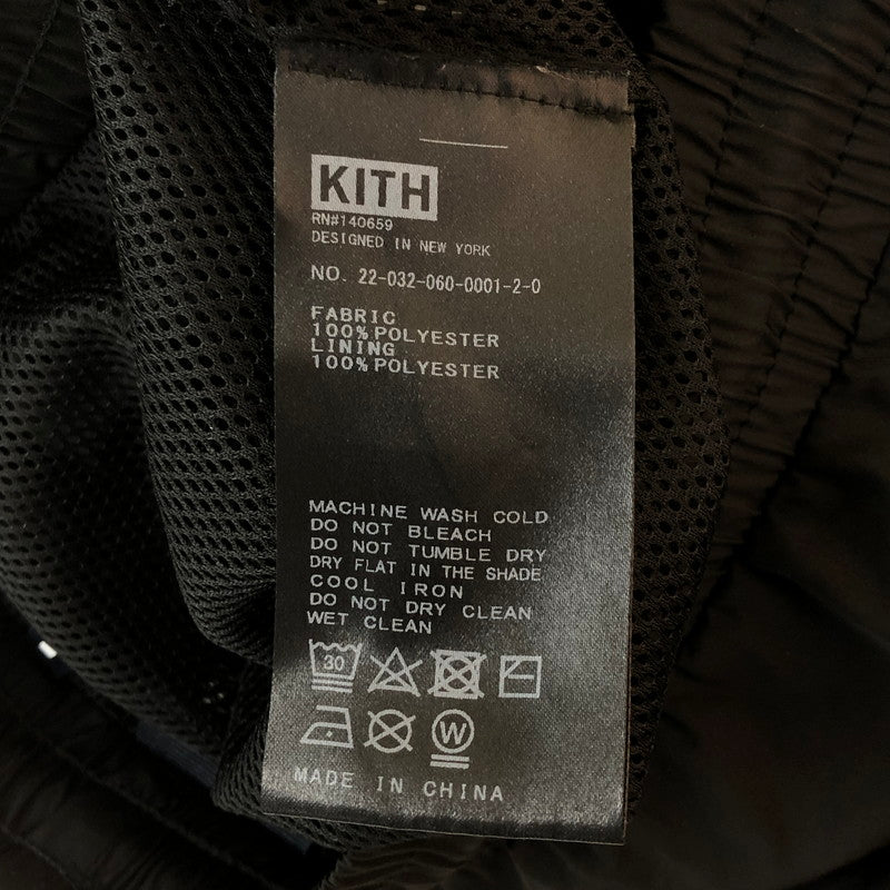 【中古品】【メンズ】 KITH キス NYLON SHORT PANT 22-032-060-0001-2-0 ナイロン ショートパンツ ボトムス ショーツ 153-251009-ks-26-tei サイズ：L カラー：ブラック 万代Net店