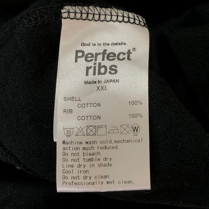 【中古品】【メンズ】 Perfect ribs パーフェクトリブス S/S KNIT TEE ショートスリーブ ニット Tシャツ トップス 半袖 140-251012-ts-01-fuz サイズ：XXL カラー：ブラック 万代Net店