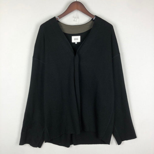 【中古品】【メンズ】 UNITED ARROWS & SONS ユナイテッドアローズ アンド サンズ LAYER C/GN SWEATER　5513-699-0205 レイヤー セーター トップス カーディガン 147-251012-ts-20-tei サイズ：L カラー：ブラック 万代Net店