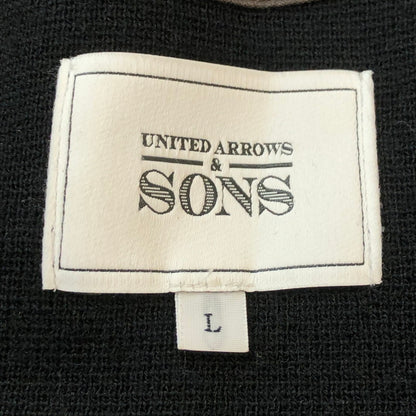 【中古品】【メンズ】 UNITED ARROWS & SONS ユナイテッドアローズ アンド サンズ LAYER C/GN SWEATER　5513-699-0205 レイヤー セーター トップス カーディガン 147-251012-ts-20-tei サイズ：L カラー：ブラック 万代Net店