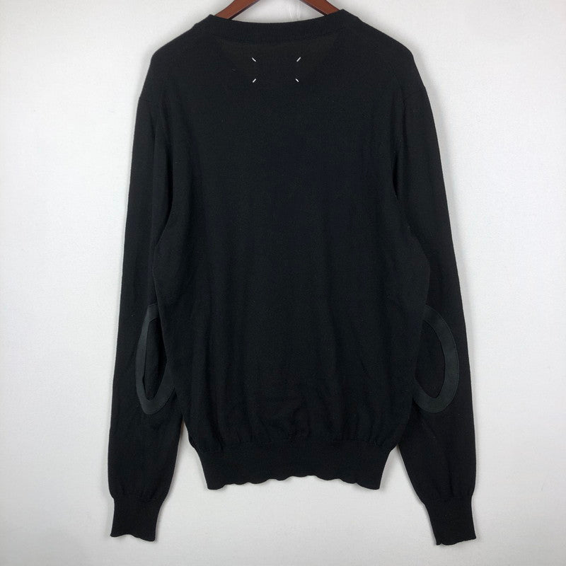 【中古品】【メンズ】 Maison Margiela メゾンマルジェラ S50HA0870 ELBOW-PATCH SWEAT TEE エルボーパッチ スウェット Tシャツ 長袖 トップス 141-251002-ks-04-tei サイズ：XXL カラー：ブラック 万代Net店