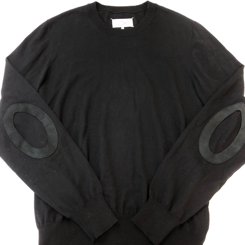 【中古品】【メンズ】 Maison Margiela メゾンマルジェラ S50HA0870 ELBOW-PATCH SWEAT TEE エルボーパッチ スウェット Tシャツ 長袖 トップス 141-251002-ks-04-tei サイズ：XXL カラー：ブラック 万代Net店