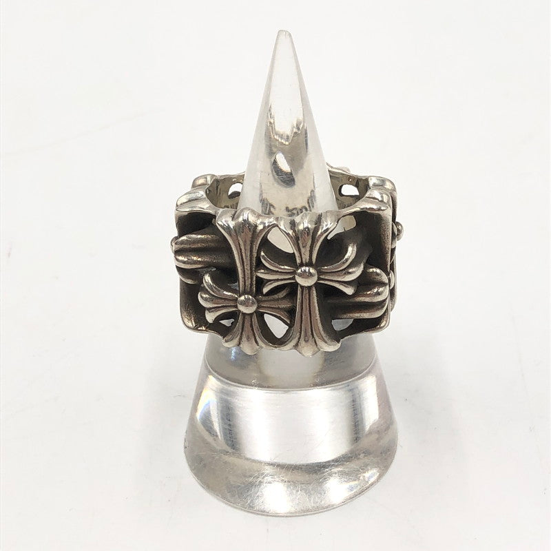 【中古品】【メンズ】 CHROME HEARTS クロムハーツ SQUARE CEMETERY スクエア セメタリー リング シルバー アクセサリー 指輪 190-251015-ks-02-tei カラー：シルバー 21.5号 万代Net店