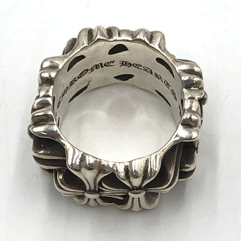 【中古品】【メンズ】 CHROME HEARTS クロムハーツ SQUARE CEMETERY スクエア セメタリー リング シルバー アクセサリー 指輪 190-251015-ks-02-tei カラー：シルバー 21.5号 万代Net店