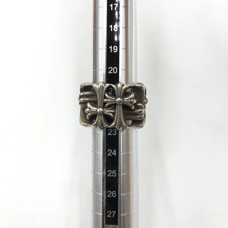 【中古品】【メンズ】 CHROME HEARTS クロムハーツ SQUARE CEMETERY スクエア セメタリー リング シルバー アクセサリー 指輪 190-251015-ks-02-tei カラー：シルバー 21.5号 万代Net店