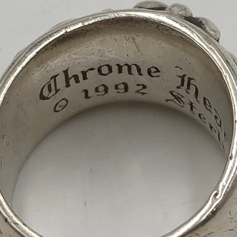 【中古品】【メンズ】 CHROME HEARTS クロムハーツ FLRL CRS フローラル クロス リング シルバー アクセサリー 指輪 190-251015-ks-01-tei カラー：シルバー 17.5号 万代Net店