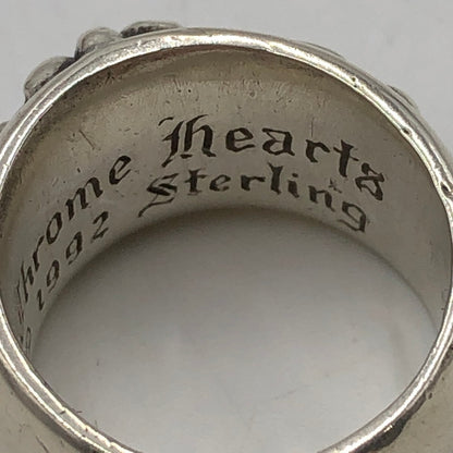 【中古品】【メンズ】 CHROME HEARTS クロムハーツ FLRL CRS フローラル クロス リング シルバー アクセサリー 指輪 190-251015-ks-01-tei カラー：シルバー 17.5号 万代Net店