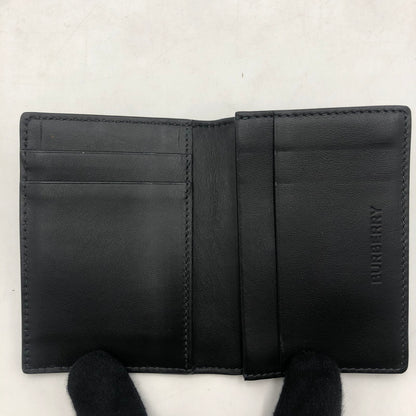 【中古品】【メンズ/レディース】 BURBERRY バーバリー CHECK FOLDING CARD CASE 80702041 チェック フォールデイング カードケース 財布 181-251220-yy-08-tei カラー：チャコール 万代Net店