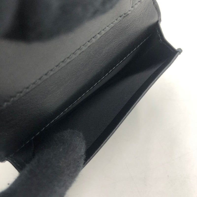 【中古品】【メンズ/レディース】 BURBERRY バーバリー CHECK FOLDING CARD CASE 80702041 チェック フォールデイング カードケース 財布 181-251220-yy-08-tei カラー：チャコール 万代Net店